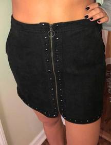 Black Stud Skirt