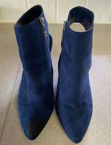 Charles by Charles David Navy Blue Wedge Dark Academia Wedding Pointed Toe Heels