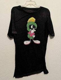 Looney Tunes  Marvin, the Martian black T-shirt size large ￼