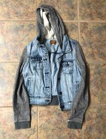 American Eagle  Jean Sweatshirt Jacket