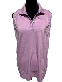 Adidas  Lavender Sleeveless Golf Shirt Size L