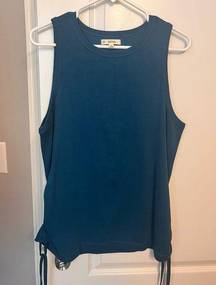 Satva side ruched tank top