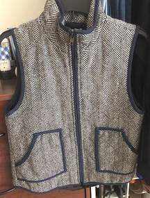 Navy Blue Chevron Vest