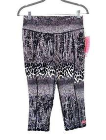 BETSEY‎ JOHNSON PERFORMANCE Printed Capri Leggings NWT Sz Med