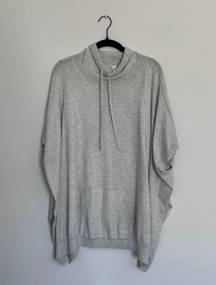 Grey Poncho Sweater