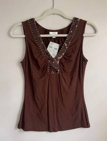 Vintage  sequin trim top