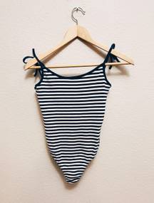 Blue/White Stripe Bodysuit