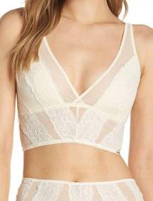 Winnie Longline Lace Bralette in Ivory