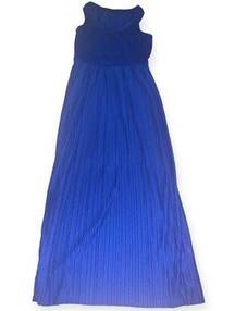 Apt 9 Cobalt Blue Maxi Dress With Pleated skirt