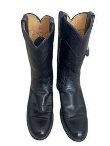 Justin Boots Justin Roper Womens Cowboy Boots L3056 Size 5.5 R black leather