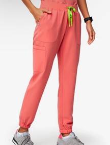 coral scrub pants