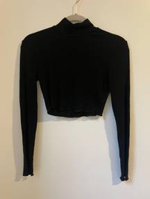 Cider Long Sleeve Turtleneck Crop Top