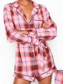 Victoria's Secret Victoria Secret Pink Red Purple Plaid Sleep Shorts Romper Pajamas Lounge