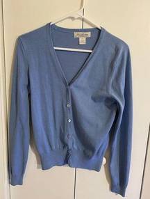 Brooks Brothers Silk Blend Button Front Cardigan Size Small