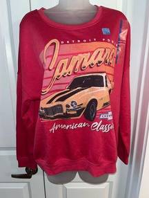 NWT General Motors Camaro Z28 Red Sweatshirt Size Large