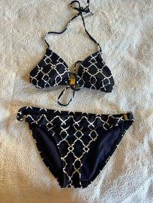 Banana Republic Navy and White Bikini