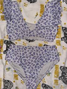 SheIn Purple Leopard Print Bikini