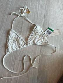 New Ale by Alessandra White Bikini Top