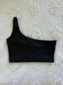 Brandy Melville Black One Shoulder Top