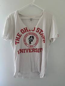 Victoria's Secret VS Pink ohio state white shirt