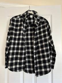 Long Sleeve Button Down Flannel Plaid Shirt