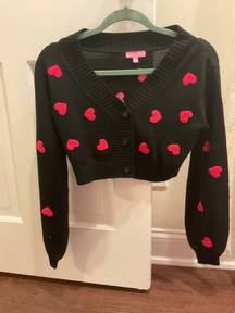 Sugar Thrillz Heart Cardigan And Tank Matching Set 