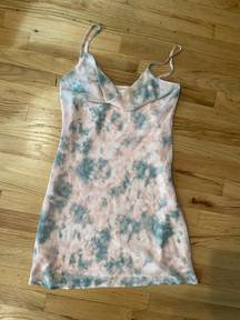 Style Rack  Mini Cowl Neck Dress, Tiedye, Size M