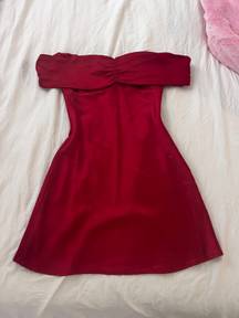 Red Silk Dress