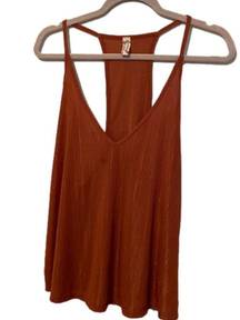 Free People Intimately  sleeveless blouse like new condition burnt orange