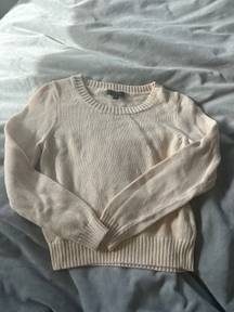 Cream Cropped Sweater