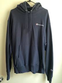 Champion hoodie - navy - HOODIE / PULLOVER - LARGE / Reverse weave