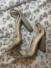 Windsor TAN NUDE GLITTERY HEELS HOMECOMING PROM