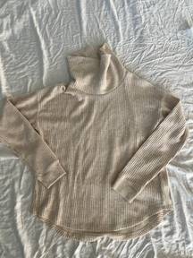 Waffle Knit Turtleneck