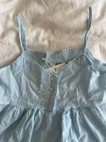 Baby Blue Peplum Top