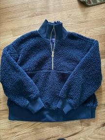 Joy Lab  Sherpa Quarter Zip Small