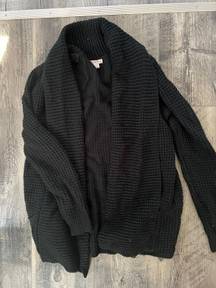 Black Cardigan Sweater