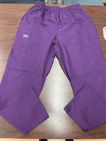 Eggplant Scrub Pants Size Medium