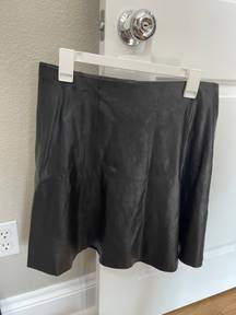 Faux Leather Skirt