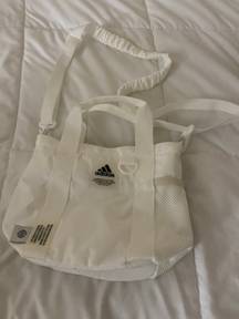 Adidas white mini  tote bag