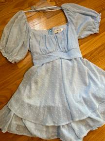 Boutique Summer Blue Dress/Romper XS