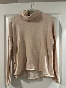 Apline Design Cream Turtleneck Sweatshirt