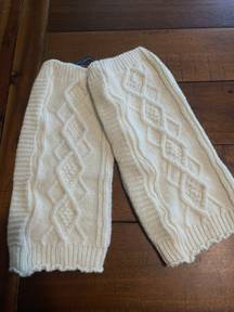 NWOT  Cream Leg Warmers