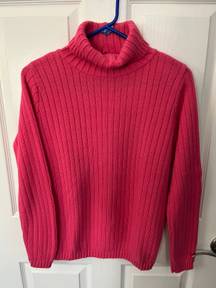 Size Large Medium Pink Turtleneck Sweater