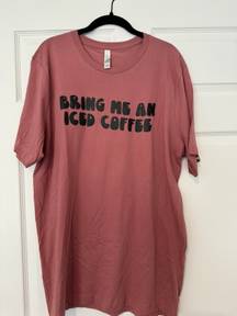 iced coffee shirt 