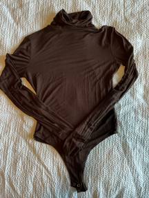 Brown Turtleneck Bodysuit