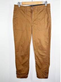 Mason & Belle Brown Zip Fly Slim Utility Pants Women's Size 32