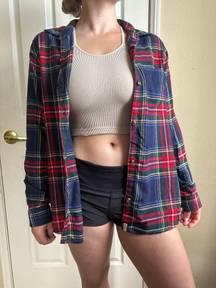 American Eagle Boyfriend Plaid Flannel