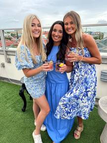 Vestique Floral Blue  Dress (Left)