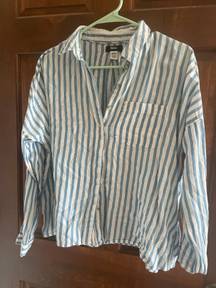 Urban Outfitters Striped Button-Down Top