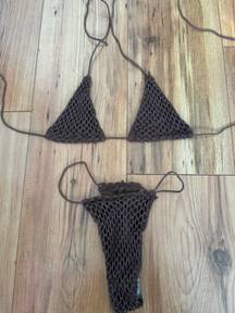 Brown micro Bikini set